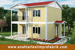 118 M2 İki Katlı Prefabrik Ev 118 M2 İki Katlı Prefabrik Ev
