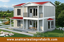 126 M2 İki Katlı Prefabrik Ev 126 M2 İki Katlı Prefabrik Ev