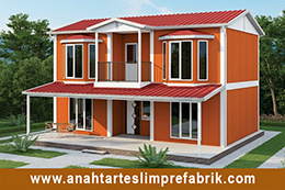 169 M2 İki Katlı Prefabrik Ev 169 M2 İki Katlı Prefabrik Ev
