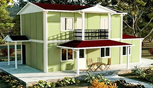 114 metrekare iki katlı prefabrik ev