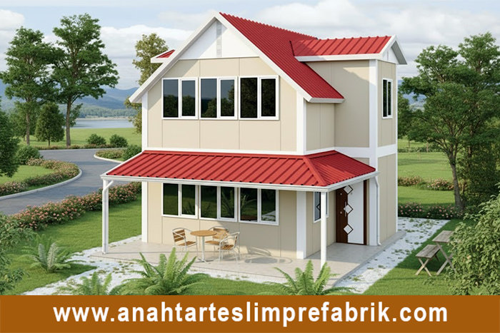 101 metrekare iki katlı prefabrik ev 101 metrekare iki katlı prefabrik ev