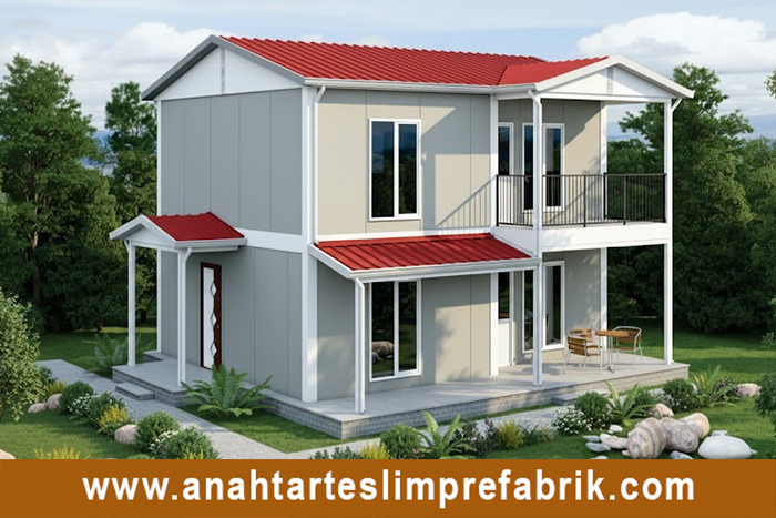 126 metrekare iki katlı prefabrik ev 126 metrekare iki katlı prefabrik ev