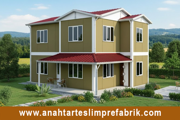 142 metrekare iki katlı prefabrik ev 142 metrekare iki katlı prefabrik ev
