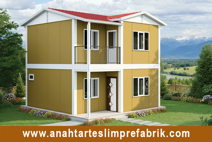 82 metrekare iki katlı prefabrik ev 82 metrekare iki katlı prefabrik ev