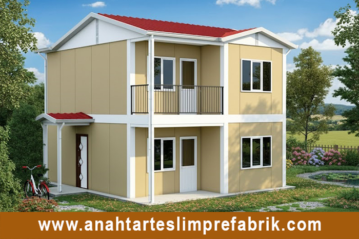 92 metrekare iki katlı prefabrik ev 92 metrekare iki katlı prefabrik ev