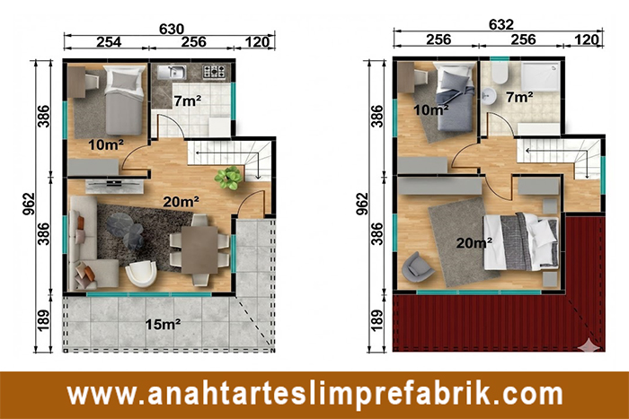 101 metrekare iki katlı prefabrik ev planı 101 metrekare iki katlı prefabrik ev planı