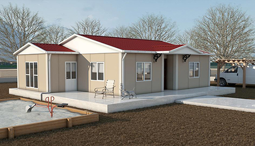 72 metrekare prefabrik ev