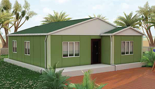 86 metrekare prefabrik ev