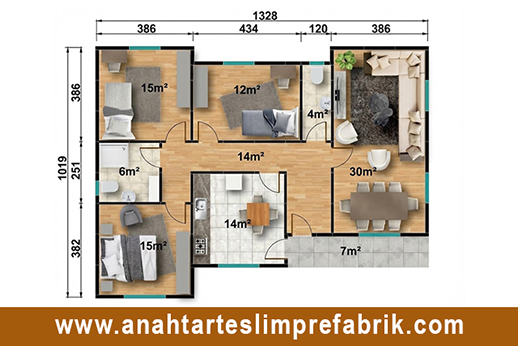 120 metrekare prefabrik ev planı 120 metrekare prefabrik ev planı