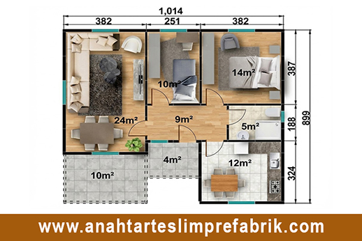 88 metrekare prefabrik ev planı 88 metrekare prefabrik ev planı