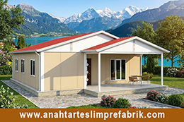 100 M2 Tek Katlı Prefabrik Ev 100 M2 Tek Katlı Prefabrik Ev