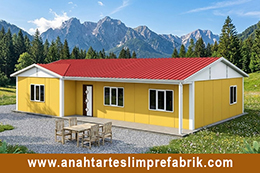 125 M2 Tek Katlı Prefabrik Ev 125 M2 Tek Katlı Prefabrik Ev